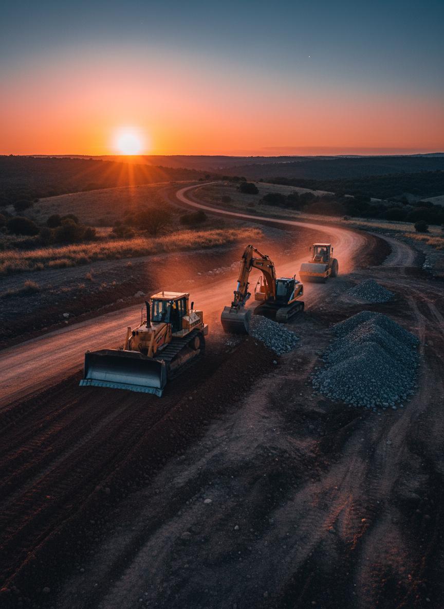 Road construction project